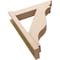 Ekena Millwork 6-in W x 26-in D x 32-in H Funston Trad Rough Cedar Woodgrain TimberThane Outlooker, Primed Tan OUTUR060X26X32FST04RCPR - alternate 4